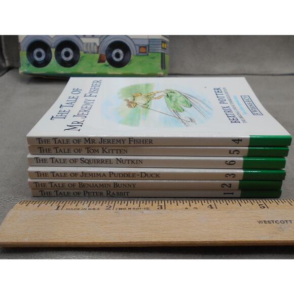 Vintage Beatrix Potter 6 Mini Book Collection BP Gas Promo 1990 Peter Rabbit - Picture 4 of 16